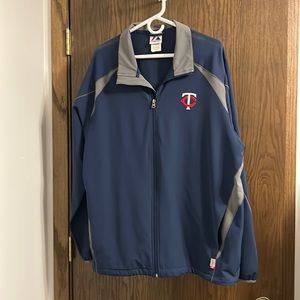 Majestic MN Twins light weight jacket. SZ:XL